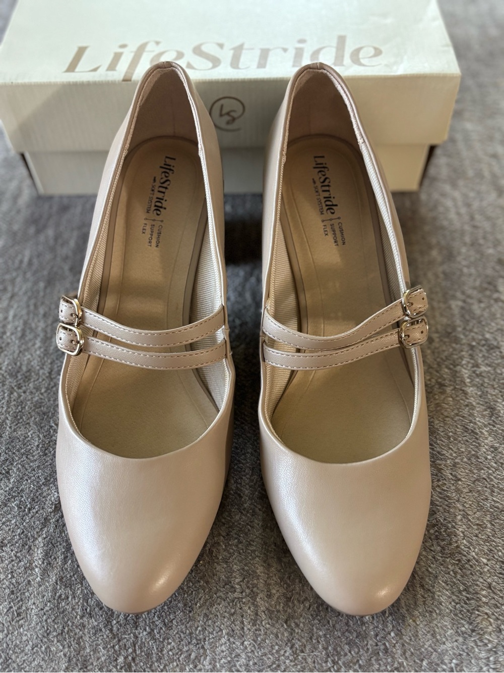 LifeStride True Women's Mary Jane Pumps Tan 11W New